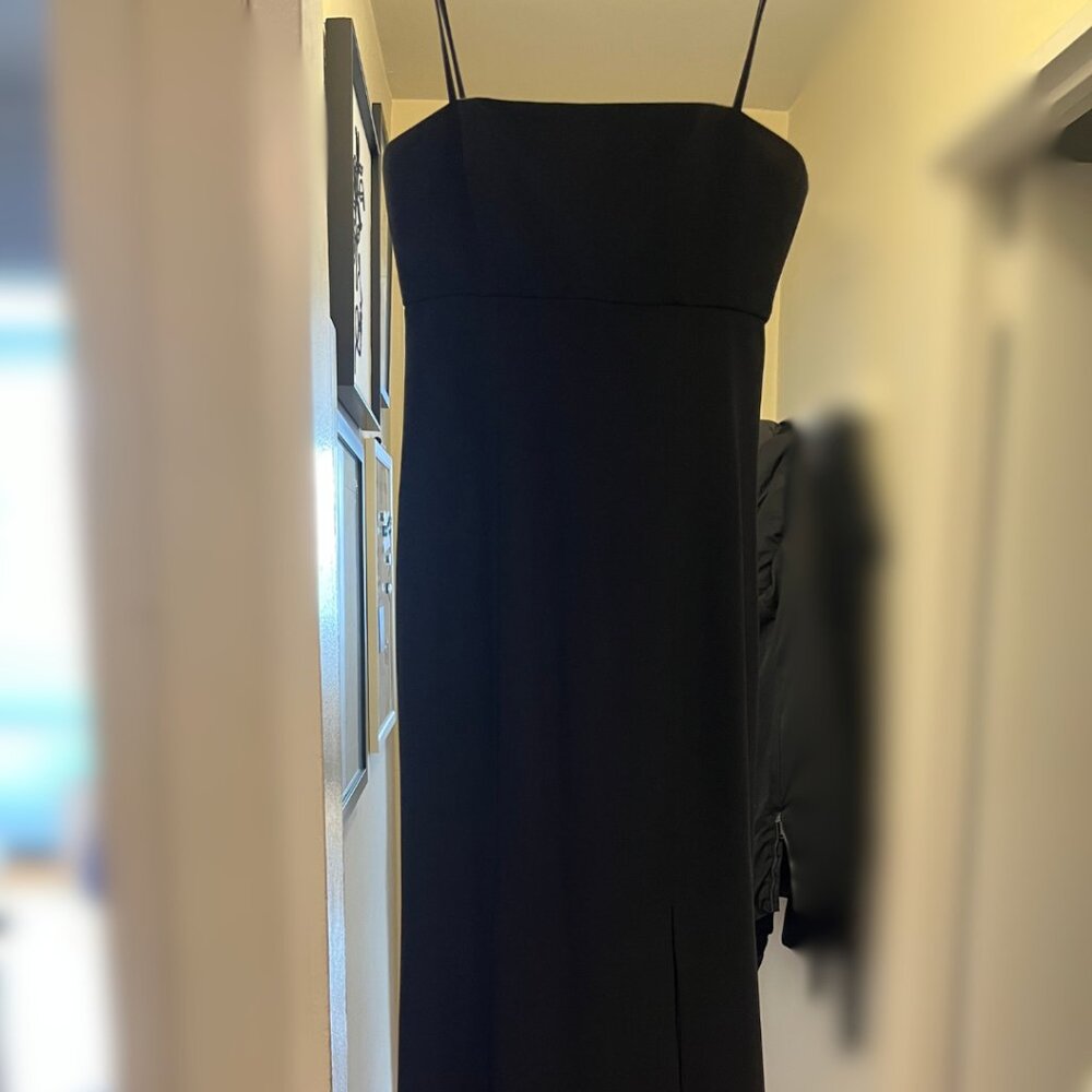 Amsale Long Bridesmaid Dress Black